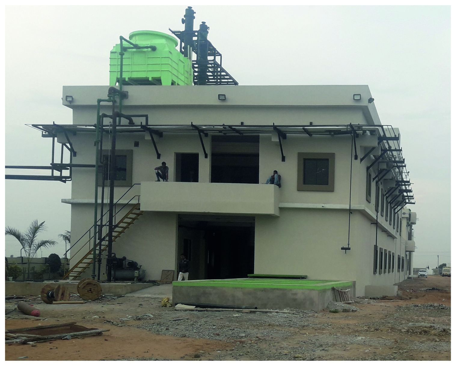 Plant construction site progress